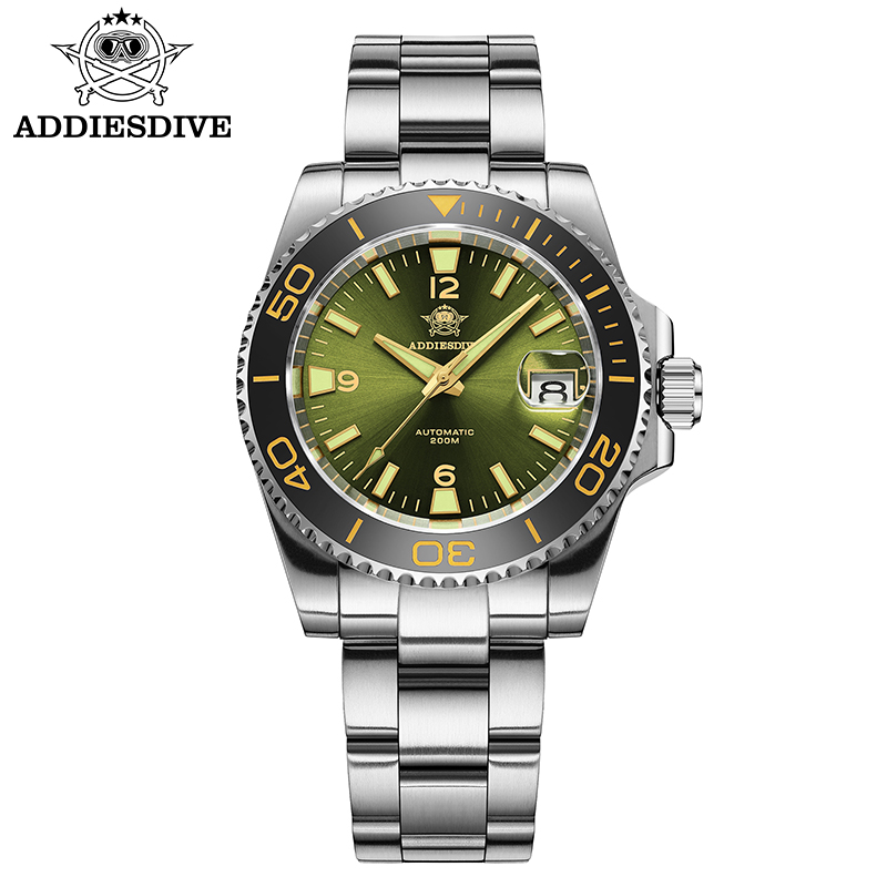 Stainless Bracelet Diver - ADDIESDIVE 새로운 다이빙 선물 시계 남자