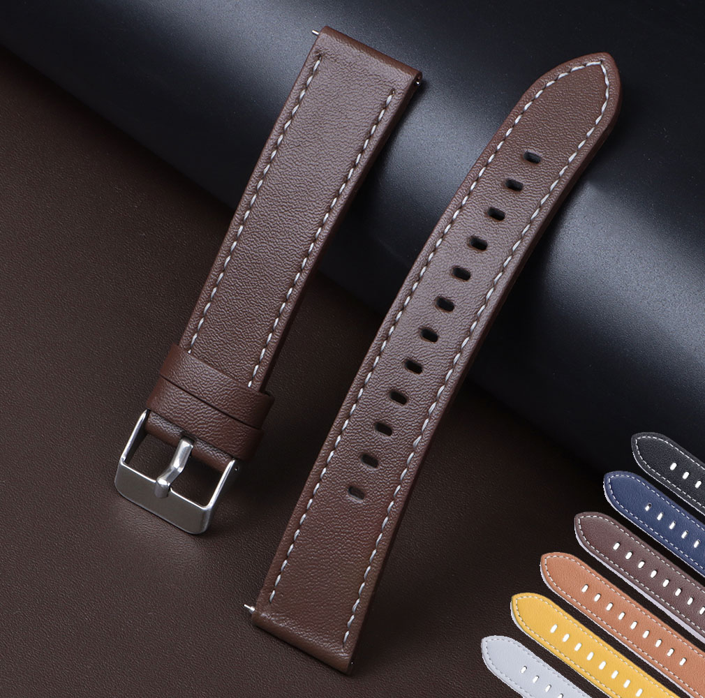 Leather Strap Quick Release - 정품 송아지 가죽 시계 밴드 퀵