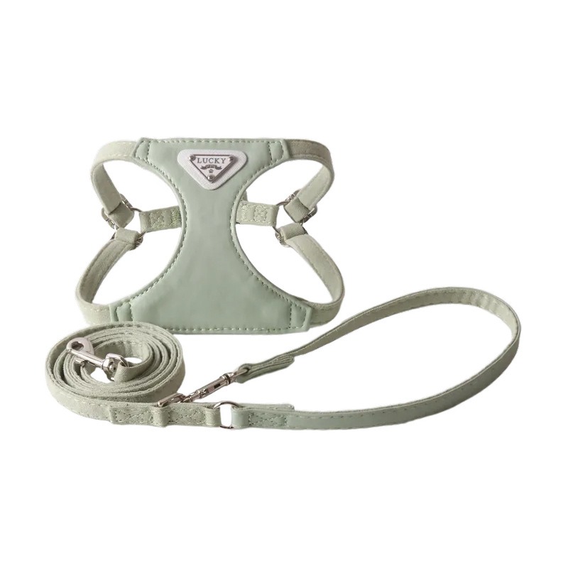 Leather Strap Quick Release - 마카롱 체스트 하네스 PU 베스트 스타일