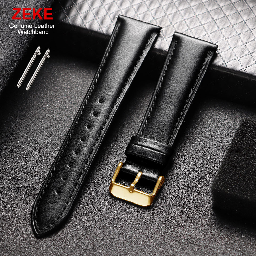 Suede Strap Watch - 진짜 가죽 손목시계 밴드 12mm 14mm