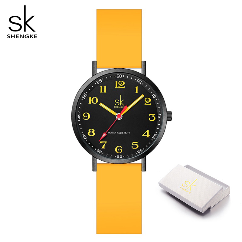 Silicone Band Women - SHENGKE 여성 패션 실리콘 스트랩 시계