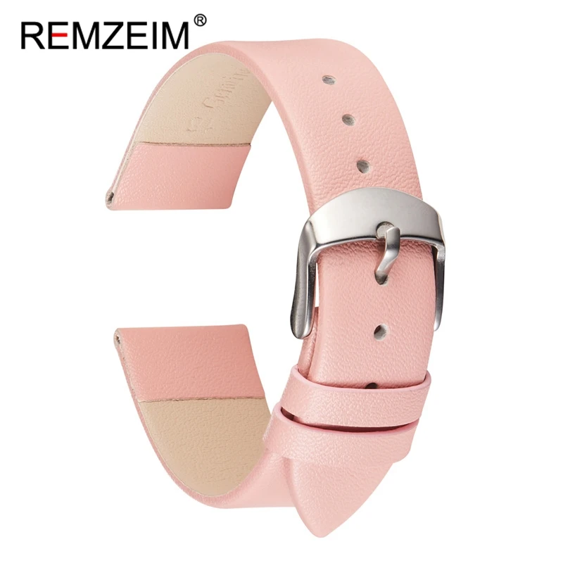 Suede Strap Watch - REMZEIM 소프트 초박형 송아지 가죽 시계