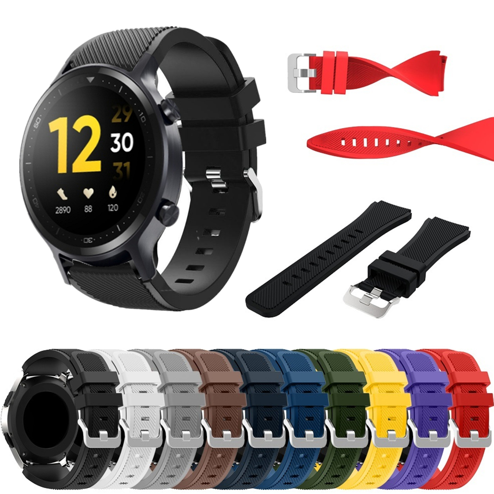 Silicone Watch Band 22Mm - Realme 시계 용 22mm 실리콘 스트랩