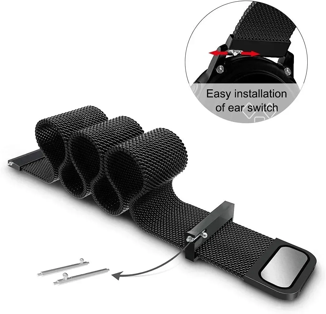 22mm 20mm 메쉬 루프 (가민 어프로치 S50 S - Milanese Loop Magnetic 리뷰 및 가격