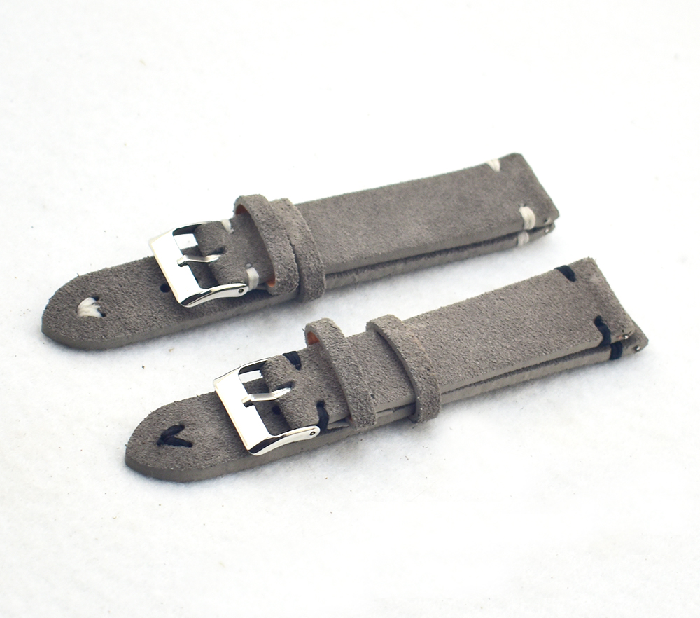레트로 정품 가죽 시계 밴드 18mm 20mm 22mm - Suede Strap Watch 리뷰 및 가격