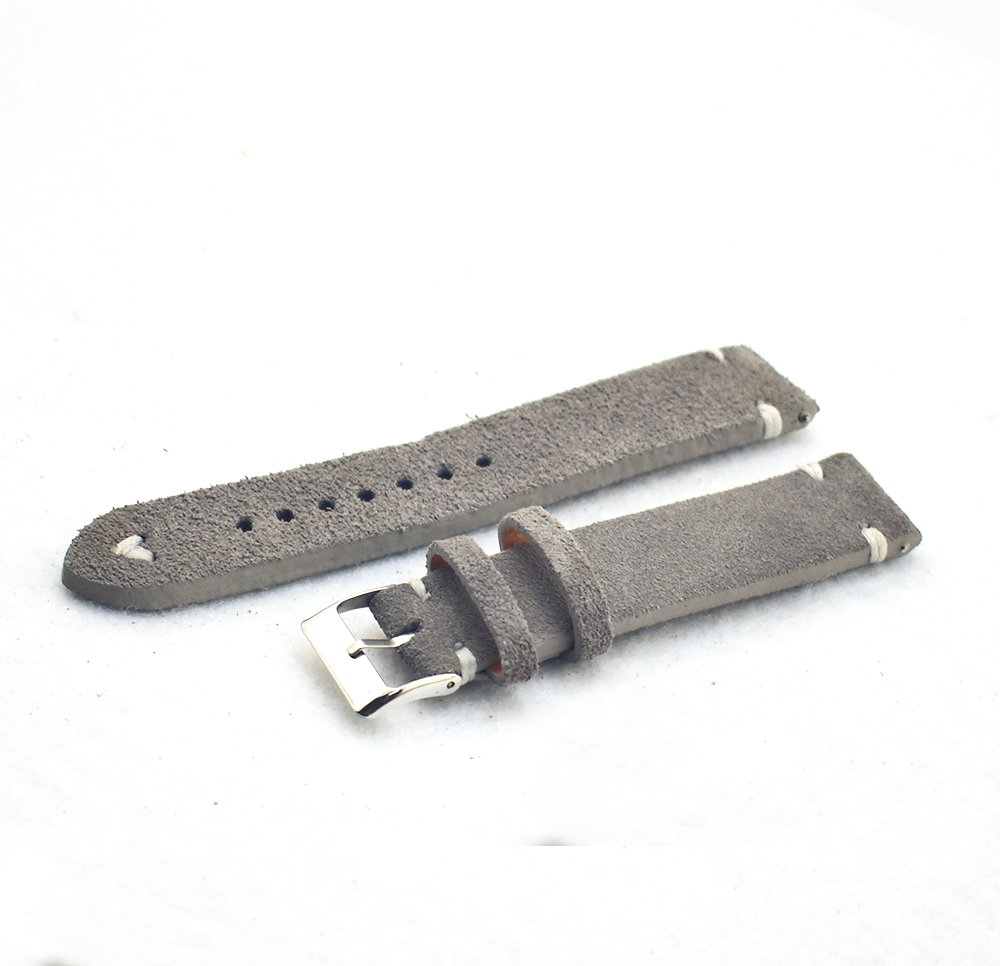 레트로 정품 가죽 시계 밴드 18mm 20mm 22mm - Suede Strap Watch 리뷰 및 가격
