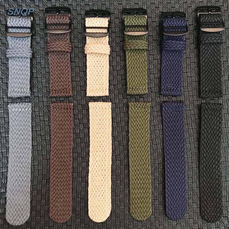 20mm 22mm 블랙 네이비 솔리드 컬러 perlon - Perlon Strap Woven 리뷰 및 가격