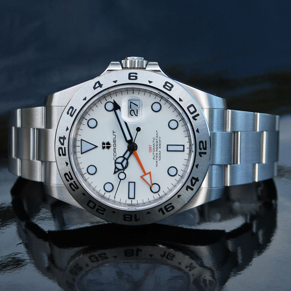 커스텀 럭셔리 39mm NH34 오토매틱 기계식 GMT - Stainless Bracelet Diver 리뷰 및 가격