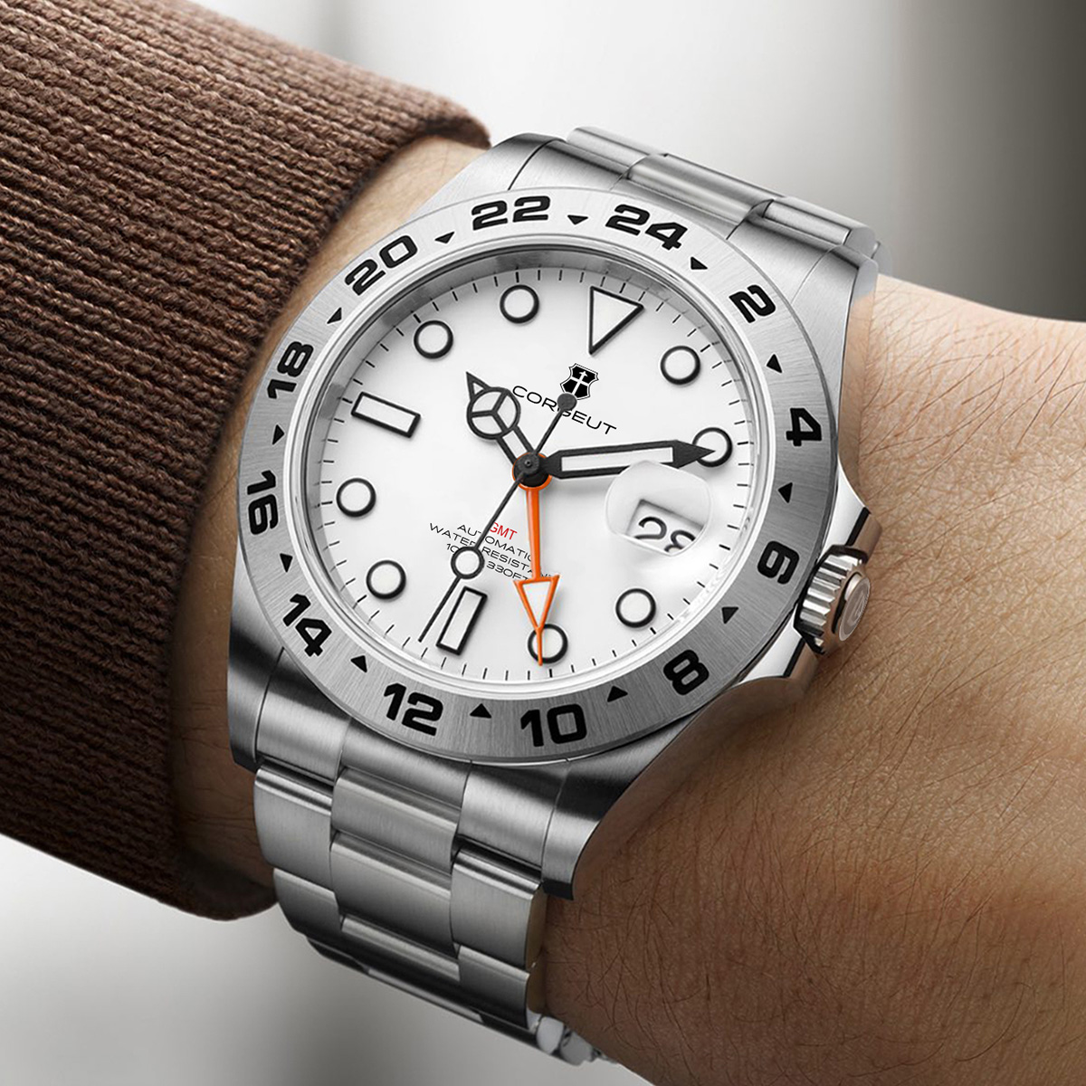 커스텀 럭셔리 39mm NH34 오토매틱 기계식 GMT - Stainless Bracelet Diver 리뷰 및 가격