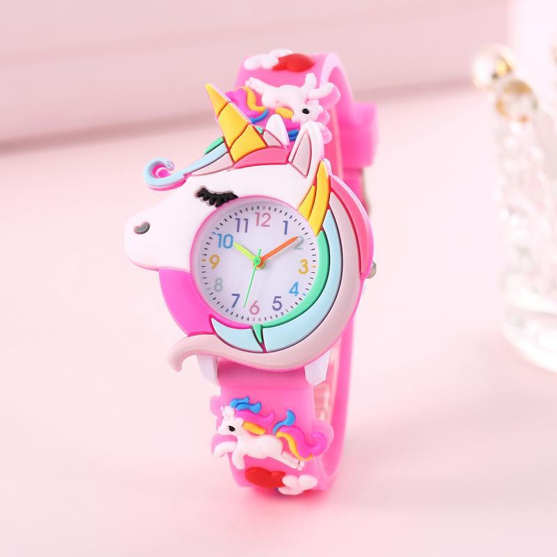 레인보우 클라우드 인쇄 실리콘 밴드 어린이 시계, 소녀 - Silicone Watch Band 22Mm 리뷰 및 가격