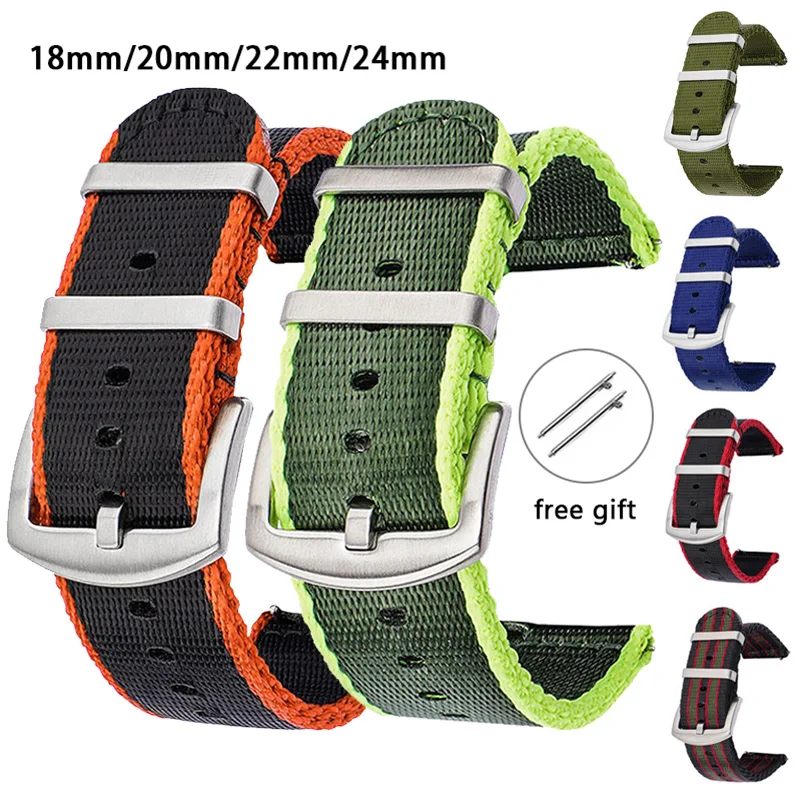 18/20/22/24mm 나일론 스트랩 남성 여성 스포 - Canvas Strap Watch 리뷰 및 가격