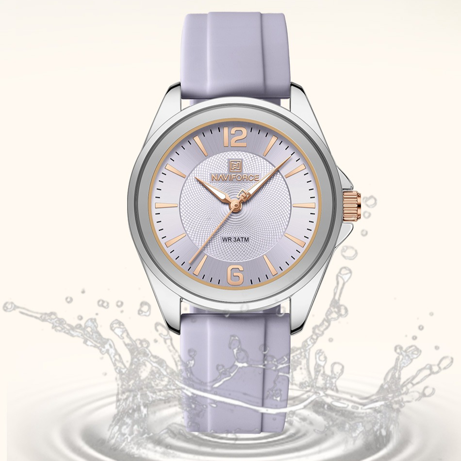 새로운 스타일 NAVIFORCE 여성용 시계 스포츠 실 - Silicone Band Women 리뷰 및 가격