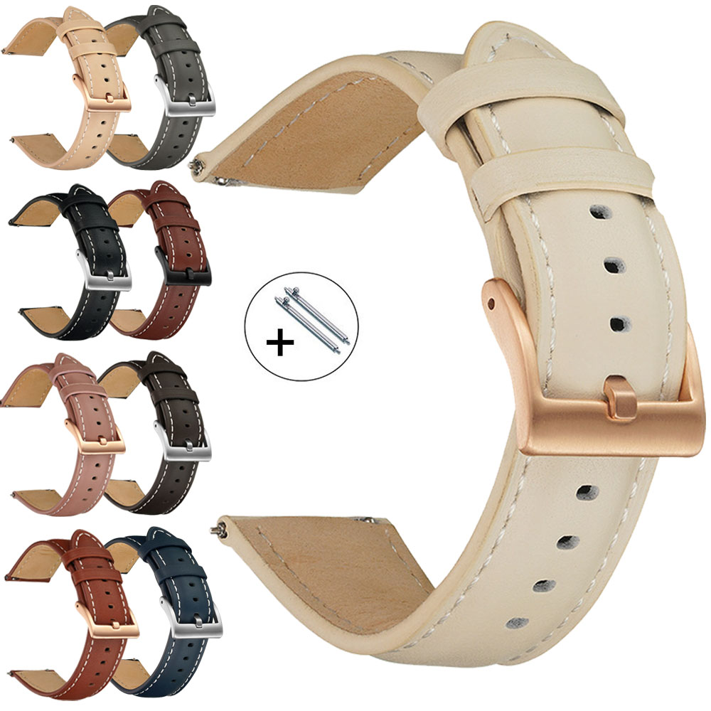 14mm 16mm 18mm 20mm 22mm 천연 가죽 - Leather Strap Quick Release 리뷰 및 가격