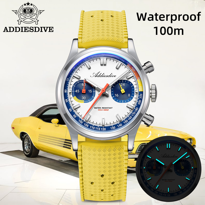 ADDIESDIVE 패션 남성용 쿼츠 손목시계 VK64 - Rubber Strap Diver 리뷰 및 가격