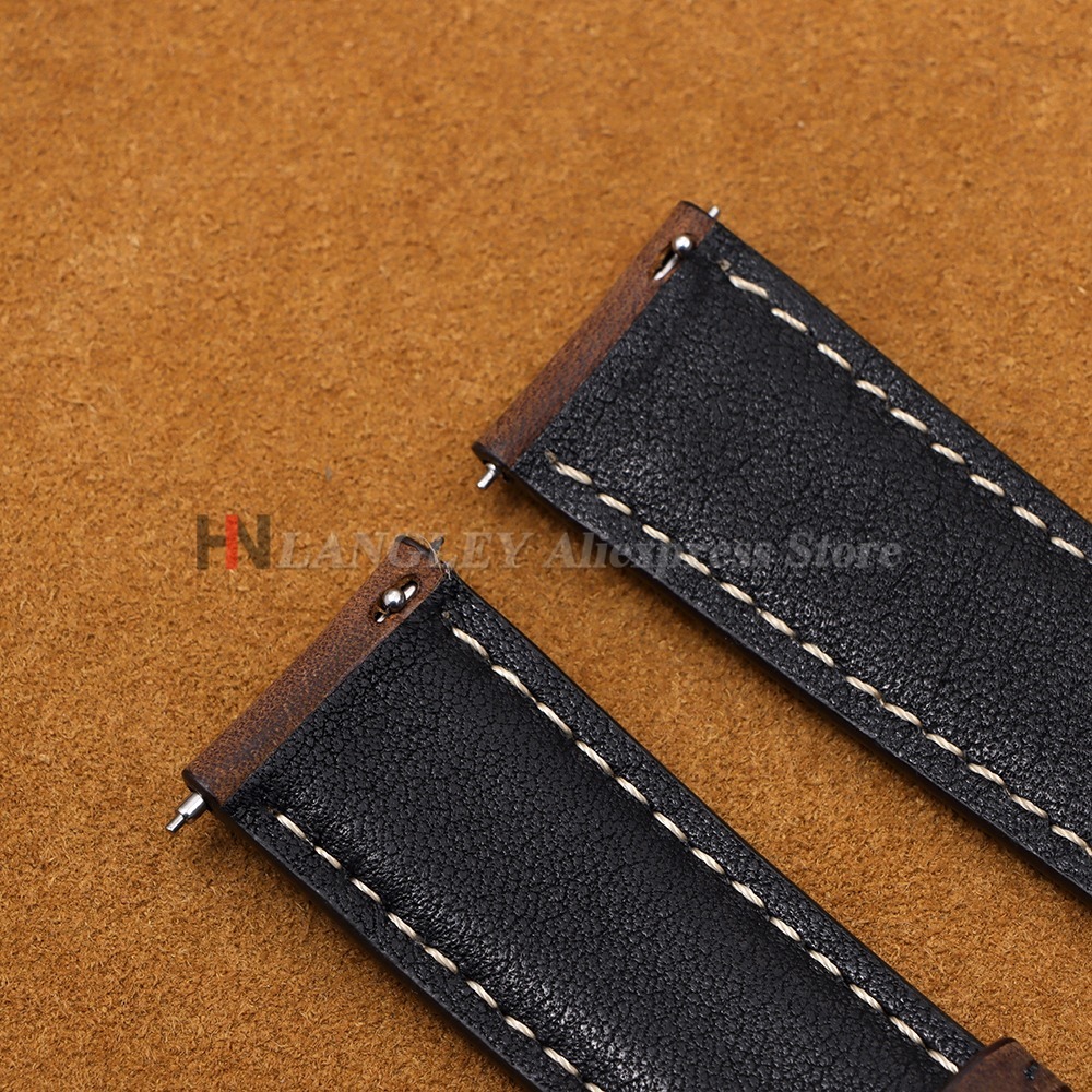 빈티지 시계 스트랩 14mm 16mm 18mm 20mm - Leather Strap Quick Release 리뷰 및 가격