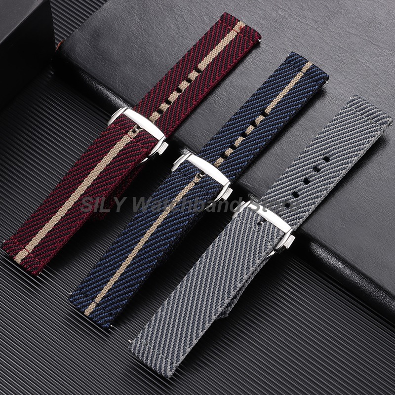 짠 캔버스 패브릭 시계 밴드 20mm 접이식 버클 나일 - Canvas Strap Watch 리뷰 및 가격