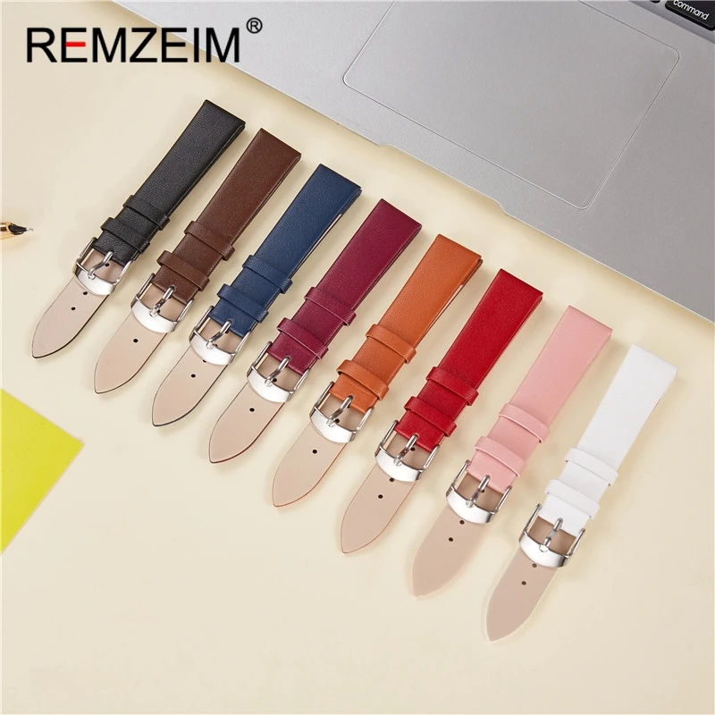 REMZEIM 소프트 초박형 송아지 가죽 시계 스트랩  - Suede Strap Watch 리뷰 및 가격
