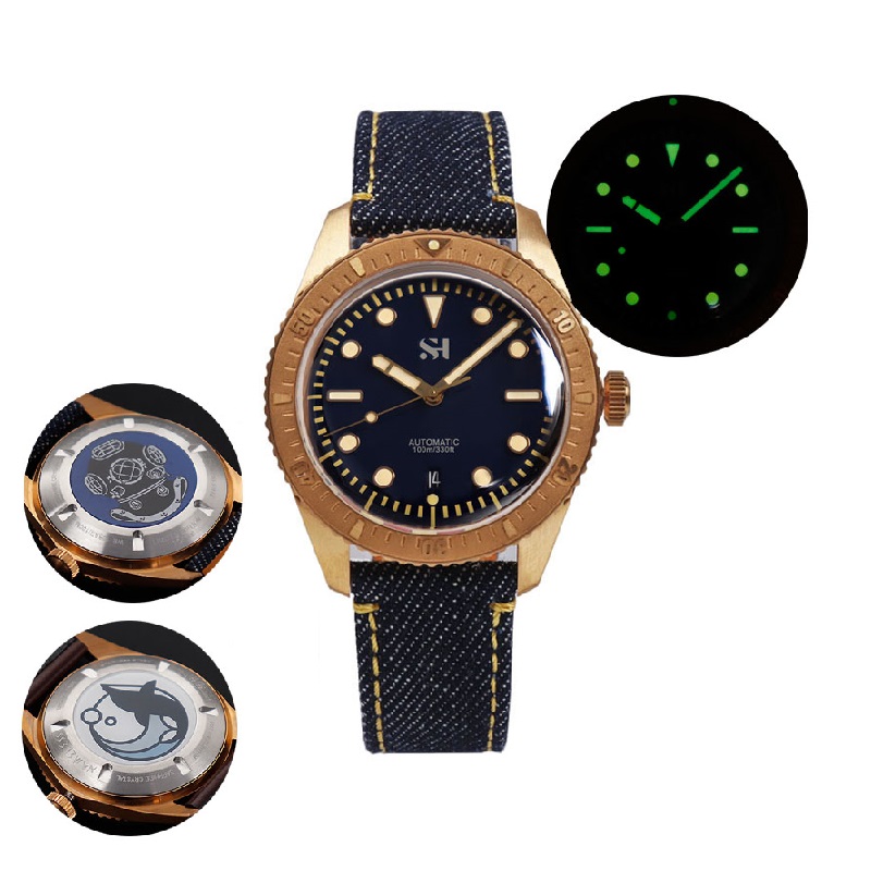 청동 남성용 기계식 손목시계, 시걸 PT5000 무브먼 - Canvas Strap Watch 리뷰 및 가격