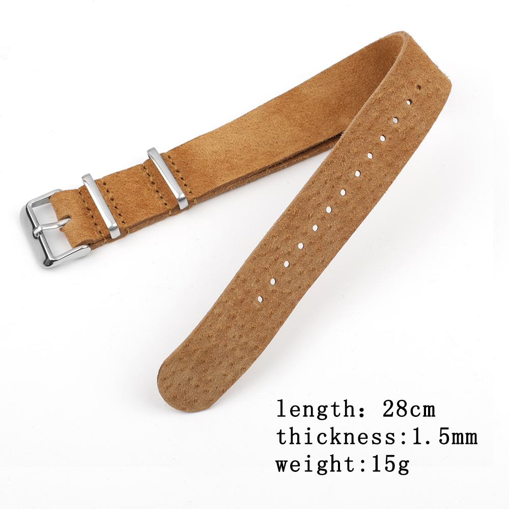 부드러운 레트로 스웨이드 천연 가죽 스트랩 스포츠 시계 - Suede Strap Watch 리뷰 및 가격