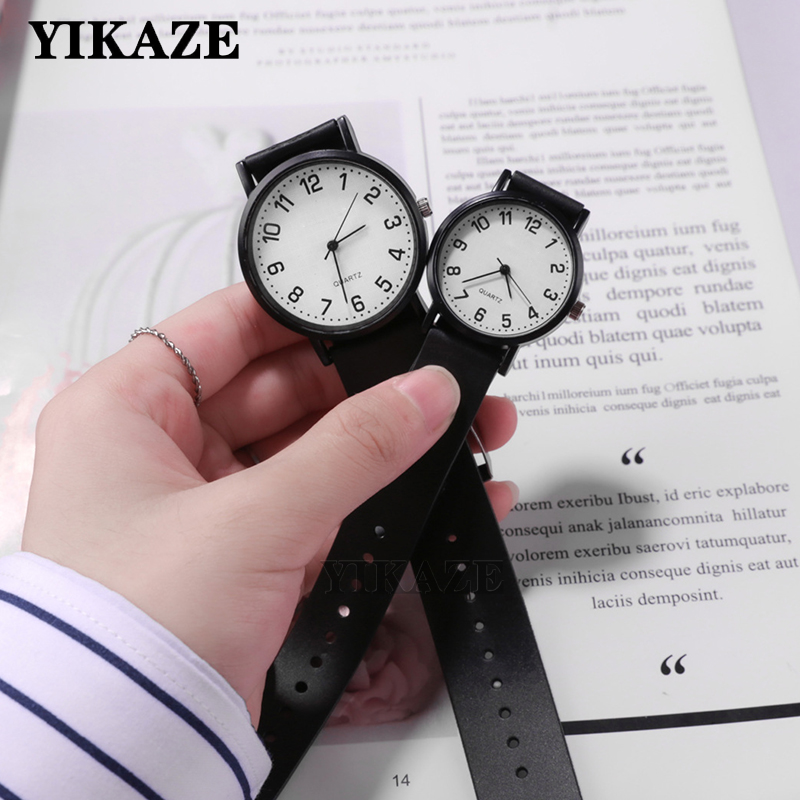 YIKAZE 여성용 손목 시계 간단한 블랙 화이트 여성 - Silicone Band Women 리뷰 및 가격