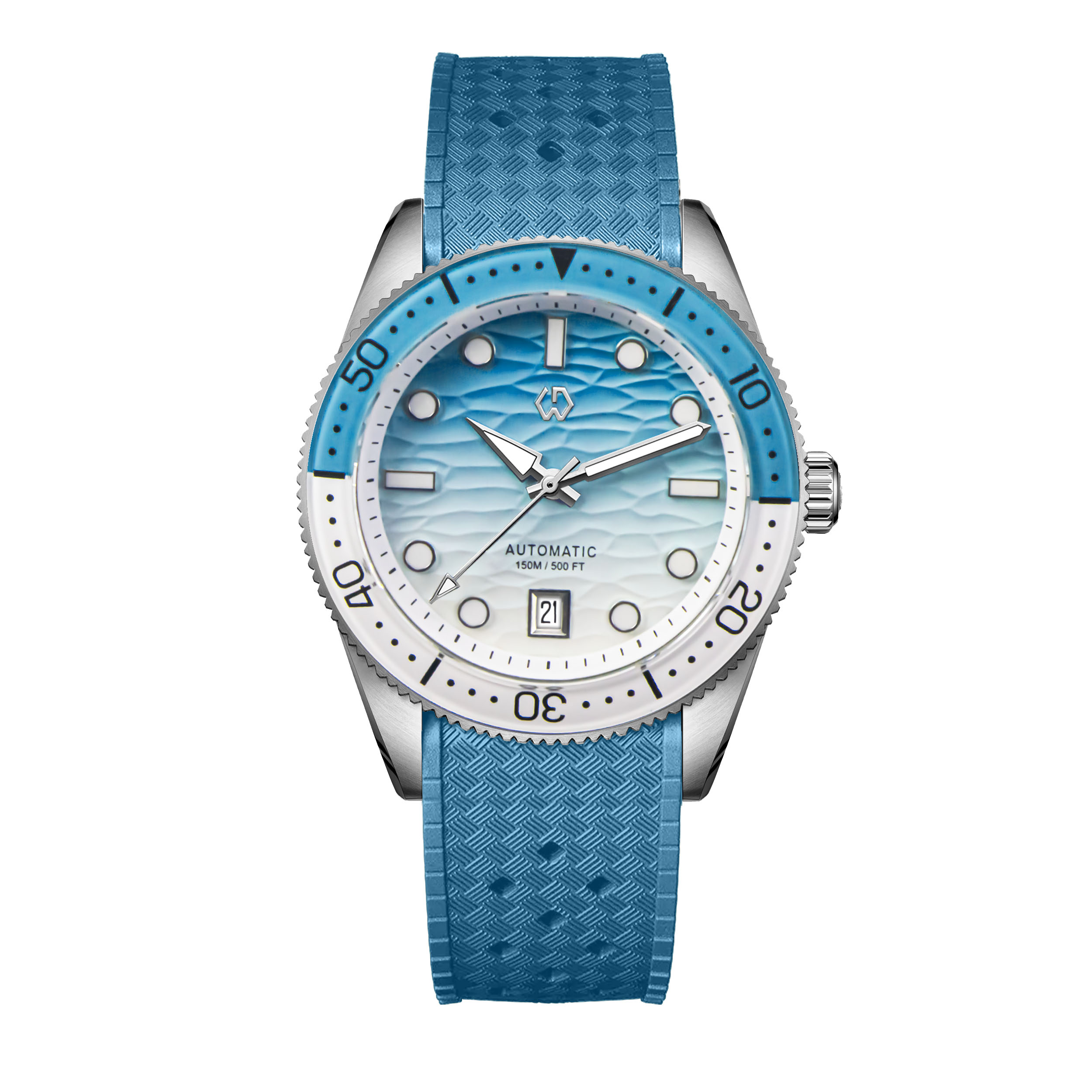 40mm 다이버 시계 텍스처 남성용 시계 자동 기계식  - Rubber Strap Diver 리뷰 및 가격