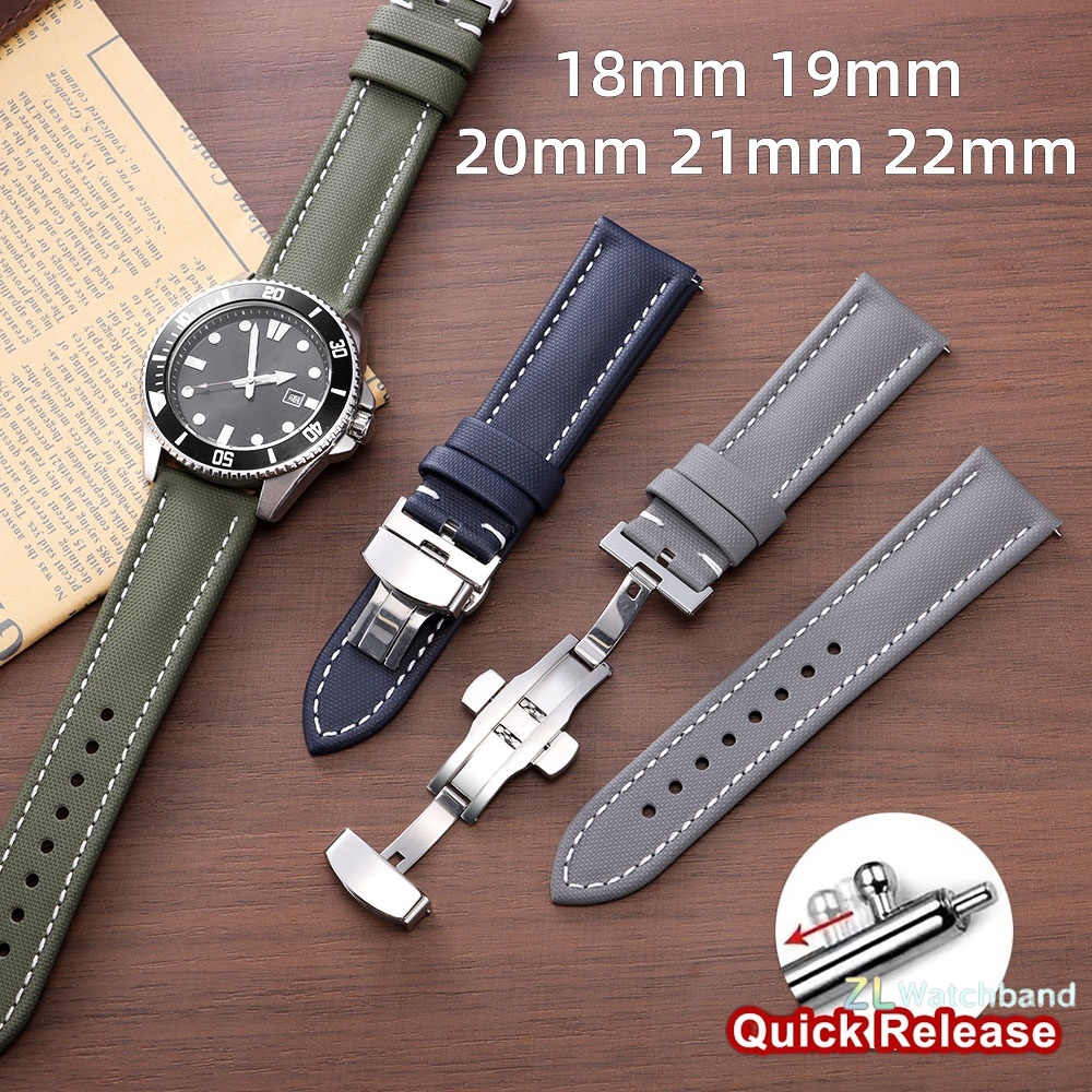 비즈니스 세일클로스 나일론 시계줄 퀵 릴리스 버터플라이 - Leather Strap Quick Release 리뷰 및 가격