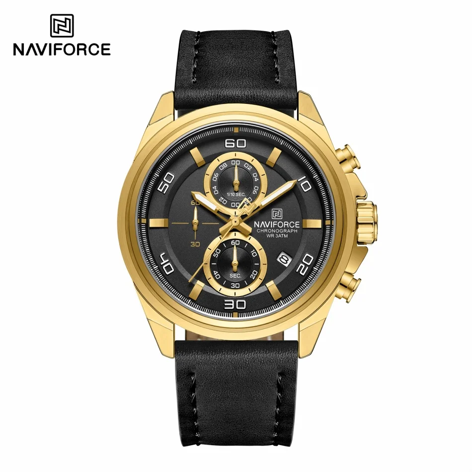 NAVIFORCE 손목 시계 정품 가죽 스트랩 합금 케 - Leather Watch Band Men 리뷰 및 가격