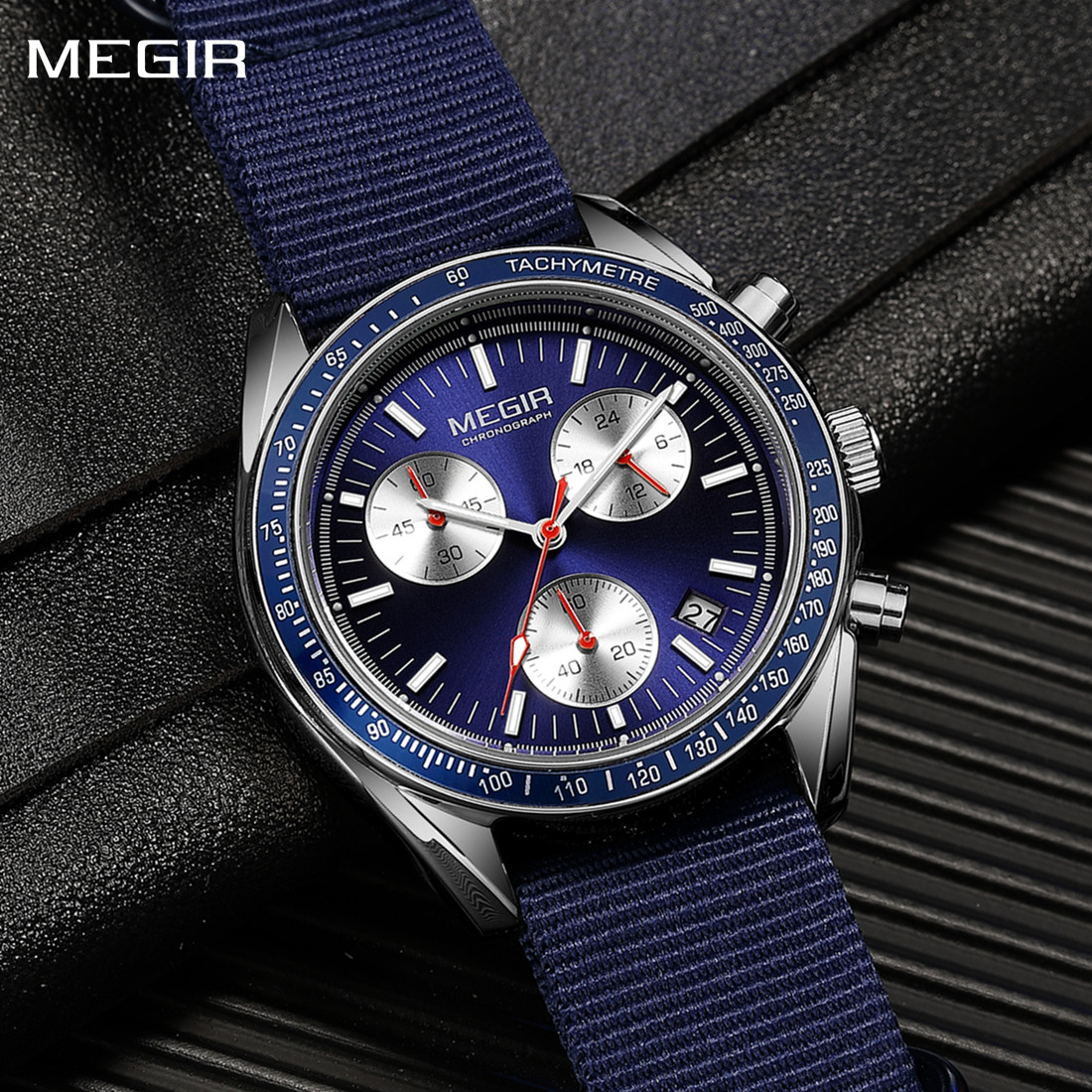 MEGIR 크로노그래프 캔버스 스트랩 남성 스포츠 쿼츠 - Canvas Strap Watch 리뷰 및 가격
