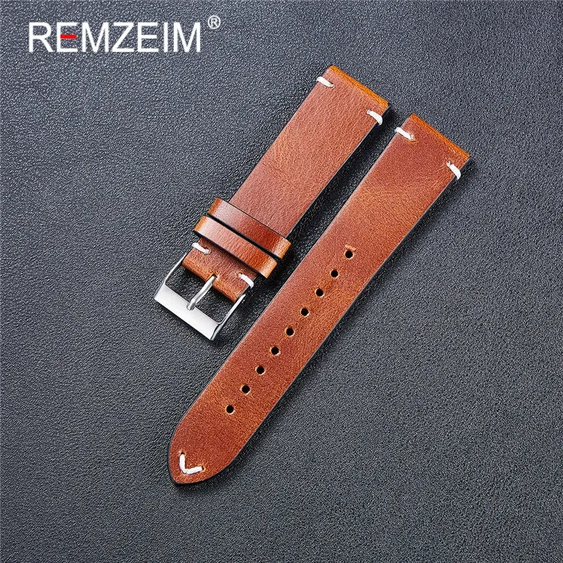 REMZEIM 퀵릴리즈 가죽 시계 밴드, 캐주얼 벨트  - Leather Strap Quick Release 리뷰 및 가격