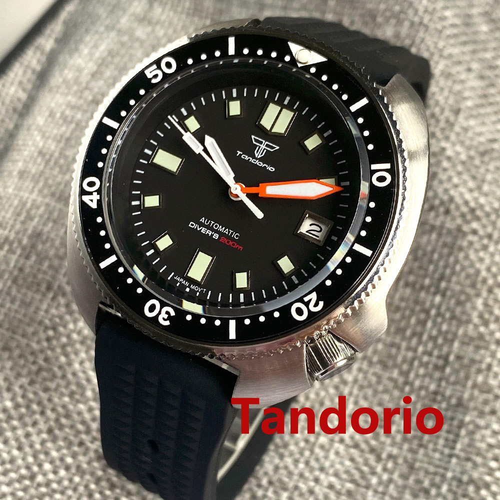 Tandorio 44mm 일본 NH35/PT5000 무 - Rubber Strap Diver 리뷰 및 가격