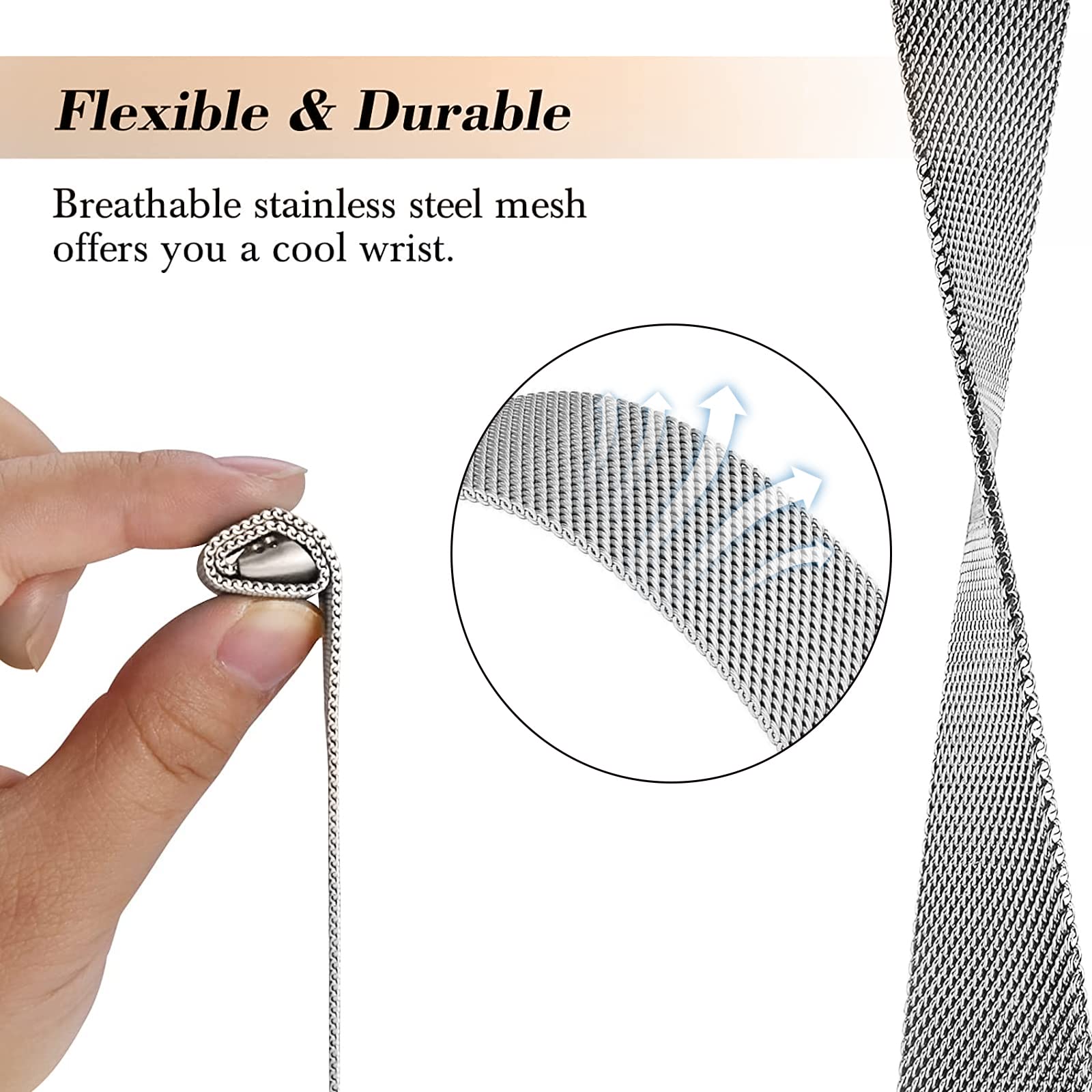 Fitbit 충전용 밀라노 루프 6 5 밴드 교체 충전 - Milanese Loop Magnetic 리뷰 및 가격