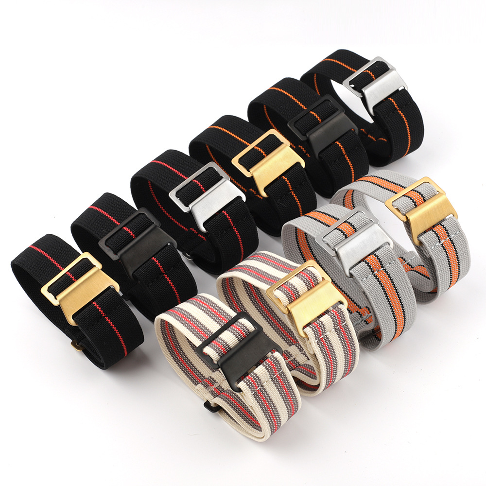 낙하산 나일론 시계 밴드 18mm 20mm 22mm 녹 - Parachute Strap Elastic 리뷰 및 가격